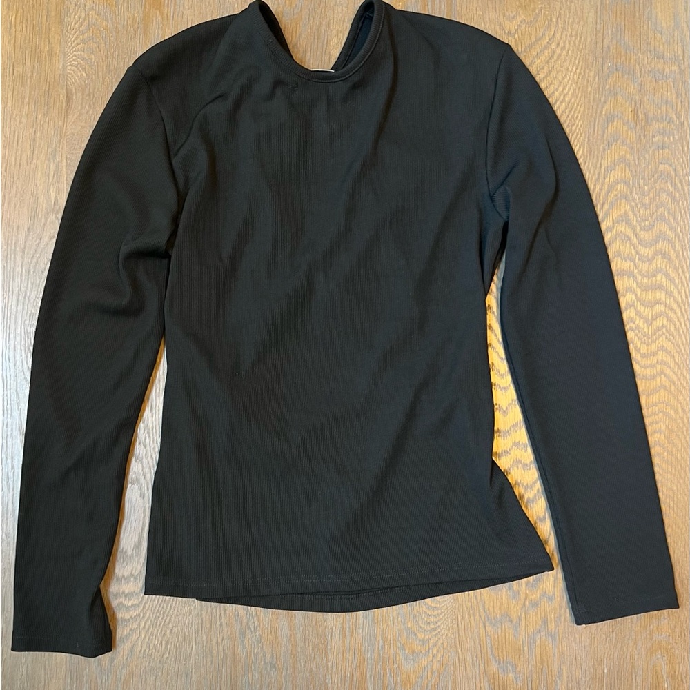 Christopher Esber Black Long Sleeve Cut Out Blouse - Picture 2 of 7